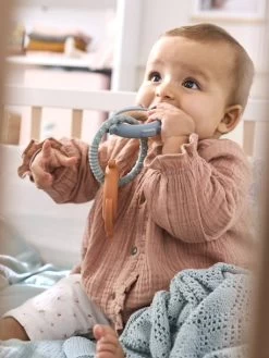 Anneaux De Dentition En Bois Et Silicone Multicolor - Vertbaudet -Périphériques Pour Enfants anneaux de dentition en bois et silicone 2