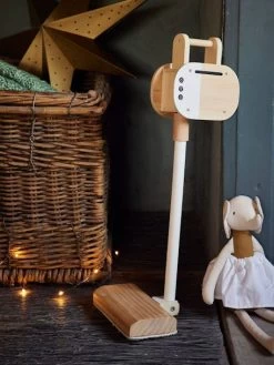 Aspirateur Balai En Bois FSC® Blanc - Vertbaudet -Périphériques Pour Enfants aspirateur balai en bois fsc 2