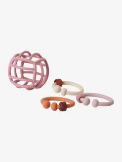 Balle Et Anneaux De Dentition En Silicone Multicolor - Vertbaudet -Périphériques Pour Enfants balle et anneaux de dentition en silicone 2