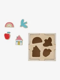 Boite Des Formes à Encastrer CROQUE LA VIE En Bois FSC® Rouge - Vertbaudet -Périphériques Pour Enfants boite des formes a encastrer croque la vie en bois fsc 5