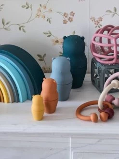 Boites Gigognes Ours En Silicone Multicolor - Vertbaudet -Périphériques Pour Enfants boites gigognes ours en silicone 4