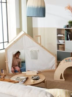 Cabane En Tissu Et Bois FSC® Multicolore - Vertbaudet -Périphériques Pour Enfants cabane en tissu et bois fsc 5