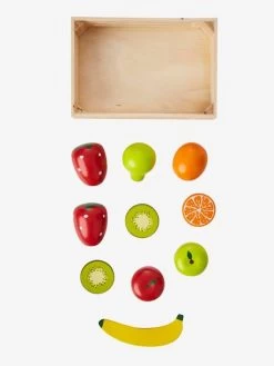 Cagette De Fruits En Bois FSC® Pour Dinette Multicolore - Vertbaudet -Périphériques Pour Enfants cagette de fruits en bois fsc pour dinette 3