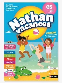 Cahier De Vacances 2022 De La GS Vers Le CP - Maternelle 5/6 Ans - NATHAN Bleu - Nathan
