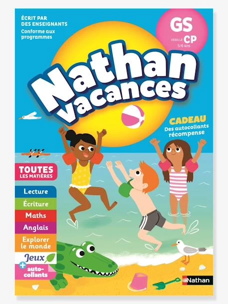 Cahier De Vacances 2022 De La GS Vers Le CP - Maternelle 5/6 Ans - NATHAN Bleu - Nathan 1 Cahier De Vacances 2022 De La GS Vers Le CP - Maternelle 5/6 Ans - NATHAN Bleu - Nathan