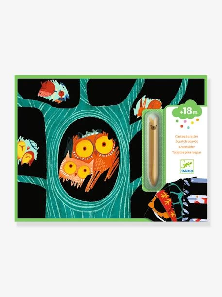 Cartes à Gratter Animaux à Découvrir DJECO Vert - Djeco 1 Cartes à Gratter Animaux à Découvrir DJECO Vert - Djeco