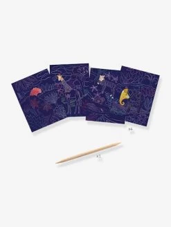 Cartes à Gratter Nature Luxuriante DJECO Violet - Djeco -Périphériques Pour Enfants cartes a gratter nature luxuriante djeco 3