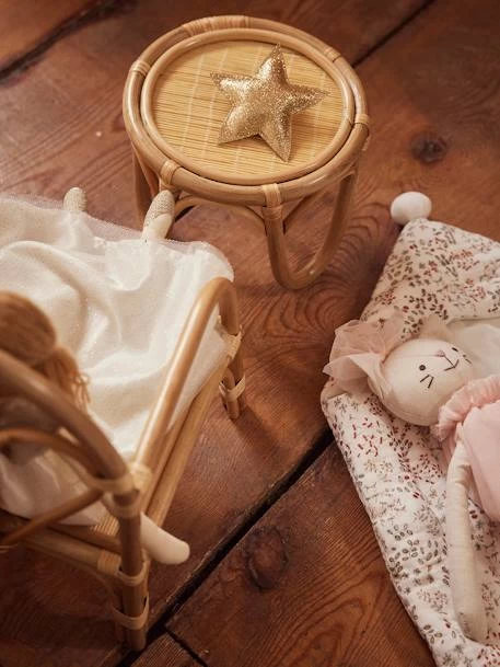 Chaise + Table Poupon En Rotin Beige - Vertbaudet 4 Chaise + Table Poupon En Rotin Beige - Vertbaudet – Image 4