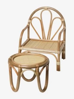 Chaise + Table Poupon En Rotin Beige - Vertbaudet 11 Chaise + Table Poupon En Rotin Beige - Vertbaudet -Périphériques Pour Enfants chaise table poupon en rotin 5