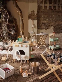 Chariot De Ménage En Bois FSC® Vert - Vertbaudet -Périphériques Pour Enfants chariot de menage en bois fsc 2