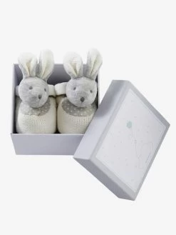 Coffret Chaussons Lapinou. Beige - Vertbaudet -Périphériques Pour Enfants coffret chaussons lapinou 2