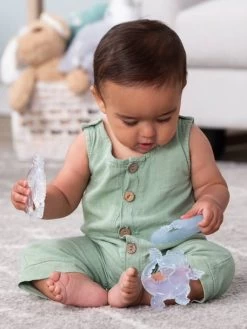 Coffret De 3 Anneaux De Dentition Cristal - INFANTINO Blanc - Infantino -Périphériques Pour Enfants coffret de 3 anneaux de dentition cristal infantino 3