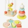 Coffret De 3 Jeux D'éveil En Bois FSC® Multicolore - Vertbaudet