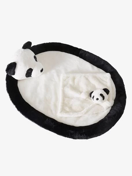 Coffret Tapis De Jeu + Doudou Panda. Noir - Vertbaudet 1 Coffret Tapis De Jeu + Doudou Panda. Noir - Vertbaudet