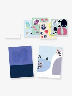 Collages Les Câlins DJECO Bleu - Djeco 6 Collages Les Câlins DJECO Bleu - Djeco -Périphériques Pour Enfants collages les calins djeco 2