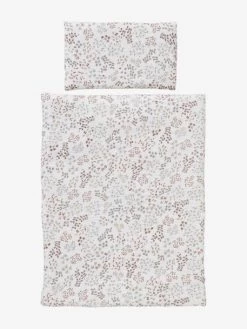 Couette + Oreiller Poupon En Gaze De Coton Flora Multicolore - Vertbaudet