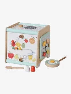 Cube D'activités Cuisinette En Bois FSC® Beige - Vertbaudet -Périphériques Pour Enfants cube dactivites cuisinette en bois fsc 4