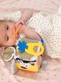 Cube D'Éveil Savane - TAF TOYS Orange - Taf Toys -Périphériques Pour Enfants cube deveil savane taf toys 2