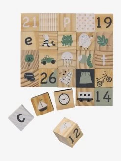 Cubes Alphabet En Bois FSC® Multicolore - Vertbaudet -Périphériques Pour Enfants cubes alphabet en bois fsc 2