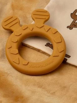 Doudou Plat Attache Sucette - DONE BY DEER Moutarde - Done By Deer -Périphériques Pour Enfants doudou plat attache sucette done by deer 4