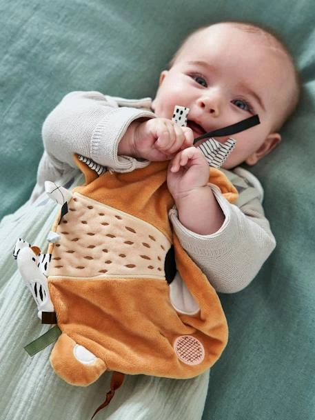 Doudou Plat Tanzanie Orange - Vertbaudet 2 Doudou Plat Tanzanie Orange - Vertbaudet – Image 2