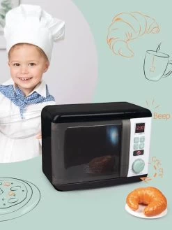 Four à Micro-ondes électronique - TEFAL Noir - Smoby -Périphériques Pour Enfants four a micro ondes electronique tefal 2