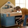 Grand établi De Bricolage En Bois FSC® Et Métal Bleu - Vertbaudet