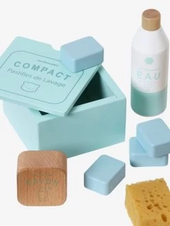 Kit Produits Ménagers En Bois FSC® Blanc - Vertbaudet -Périphériques Pour Enfants kit produits menagers en bois fsc 3