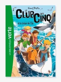 Le Club Des 5 Et Le Trésor De L'île - Tome 01 - HACHETTE Blanc - Hachette
