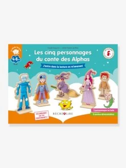 Les Cinq Personnages De La Planète Des Alphas RÉCRÉALIRE Bleu - Recrealire