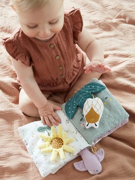 Livre D'activités En Gaze De Coton DOUCE PROVENCE Violet - Douce Provence - Vertbaudet 4 Livre D'activités En Gaze De Coton DOUCE PROVENCE Violet - Douce Provence - Vertbaudet – Image 4