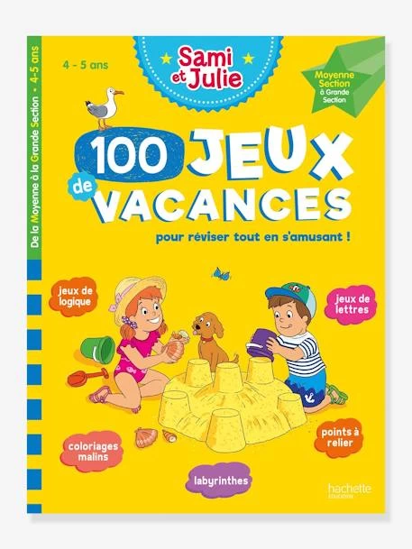 Livre éducatif Sami Et Julie - 100 Jeux De Vacances De La Moyenne à La Grande Section - Cahier De Vacances 2021 - HACHETTE ÉDUCATION Blanc - Hachette 1 Livre éducatif Sami Et Julie - 100 Jeux De Vacances De La Moyenne à La Grande Section - Cahier De Vacances 2021 - HACHETTE ÉDUCATION Blanc - Hachette