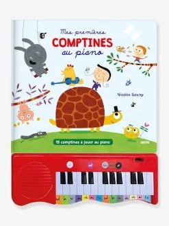 Livre Jouet Musical Mes Premières Comptines Au Piano AUZOU Blanc - Auzou