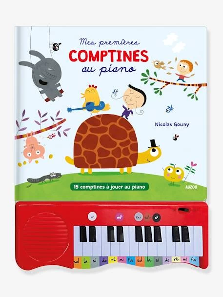 Livre Jouet Musical Mes Premières Comptines Au Piano AUZOU Blanc - Auzou 1 Livre Jouet Musical Mes Premières Comptines Au Piano AUZOU Blanc - Auzou