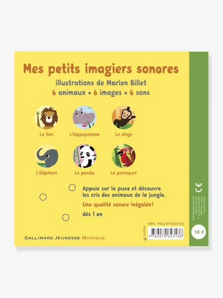 Livre Sonore La Jungle GALLIMARD JEUNESSE Jaune - Gallimard 2 Livre Sonore La Jungle GALLIMARD JEUNESSE Jaune - Gallimard – Image 2