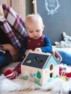 Maison Des Formes En Bois FSC® Multicolore - Vertbaudet -Périphériques Pour Enfants maison des formes en bois fsc 2