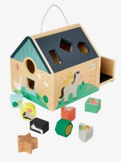 Maison Des Formes En Bois FSC® Multicolore - Vertbaudet -Périphériques Pour Enfants maison des formes en bois fsc 3