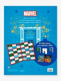 MARVEL - Calendrier De L'Avent - 24 Histoires Pour Attendre Noël - HACHETTE DISNEY Bleu - Hachette -Périphériques Pour Enfants marvel calendrier de lavent 24 histoires pour attendre noel hachette disney 2