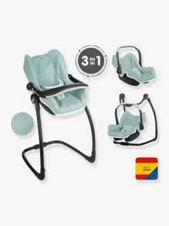Maxi Cosi Et Chaise Haute 3 En 1 - SMOBY Vert - Smoby -Périphériques Pour Enfants maxi cosi et chaise haute 3 en 1 smoby 4