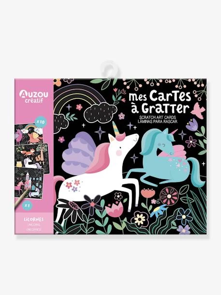 Mes Cartes à Gratter Licornes - AUZOU Noir - Auzou 1 Mes Cartes à Gratter Licornes - AUZOU Noir - Auzou