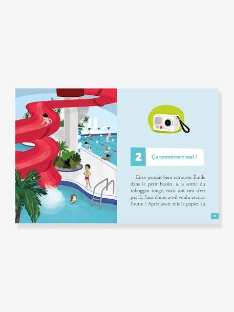 Mes Premières Enquêtes - T.4 - Remous à La Piscine - AUZOU Bleu - Auzou 2 Mes Premières Enquêtes - T.4 - Remous à La Piscine - AUZOU Bleu - Auzou – Image 2