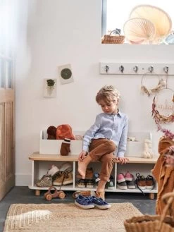 Meuble à Chaussures LIGNE PTILOU Blanc/bois - Vertbaudet 7 Meuble à Chaussures LIGNE PTILOU Blanc/bois - Vertbaudet -Périphériques Pour Enfants meuble a chaussures ligne ptilou 3