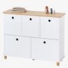 Meuble De Rangement 5 Bacs LIGNE PTILOU Blanc/bois - Vertbaudet