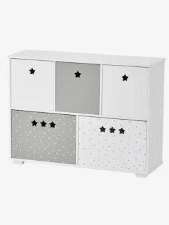 Meuble De Rangement 5 Bacs LIGNE SIRIUS Blanc/gris - Vertbaudet