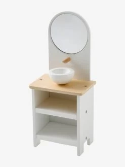 Mobilier De Salle De Bain Pour Poupée Mannequin En Bois FSC® Blanc - Vertbaudet -Périphériques Pour Enfants mobilier de salle de bain pour poupee mannequin en bois fsc 4