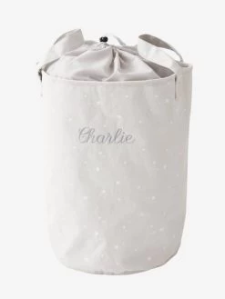 Panier à Linge Personnalisable Gris - Vertbaudet