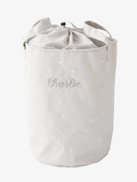 Panier à Linge Personnalisable Gris - Vertbaudet 1 Panier à Linge Personnalisable Gris - Vertbaudet