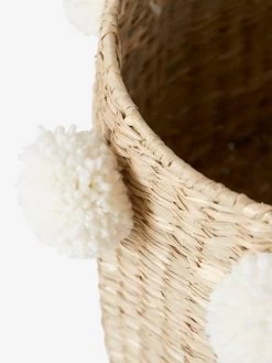 Panier à Roulettes Herbier Blanc - Vertbaudet -Périphériques Pour Enfants panier a roulettes herbier 3