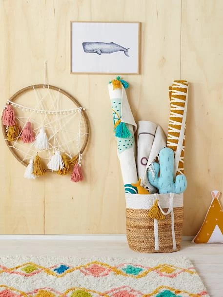 Panier En Jute Avec Fils Lurex Marguerite Blanc - Vertbaudet 2 Panier En Jute Avec Fils Lurex Marguerite Blanc - Vertbaudet – Image 2