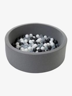 Parc à Balles En Mousse + 200 Balles Gris - Vertbaudet -Périphériques Pour Enfants parc a balles en mousse 200 balles 4